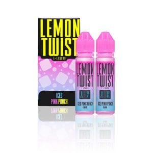 Pink 0° - Lemon Twist E-Liquid - 120mL Bottles and Box